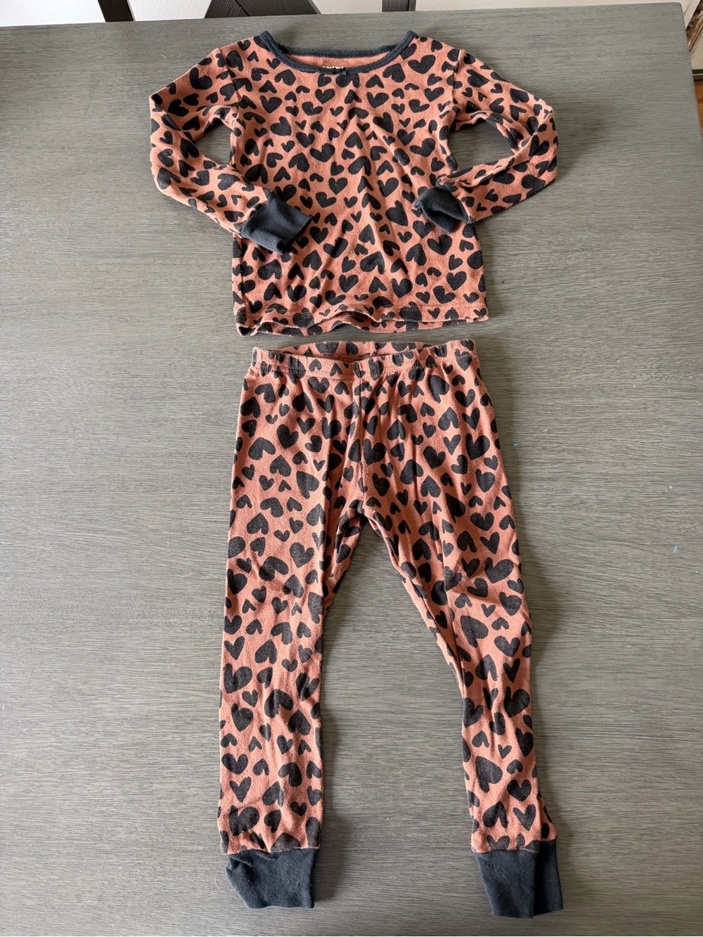 Carter's Pink Heart Print Two-Piece Pajama Set